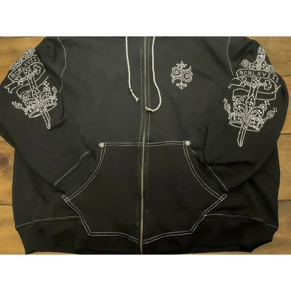 LL Cool J/Todd Smith Black Silver "MCMLXVIII" Hoodie Size XXL - Picture 9 of 16